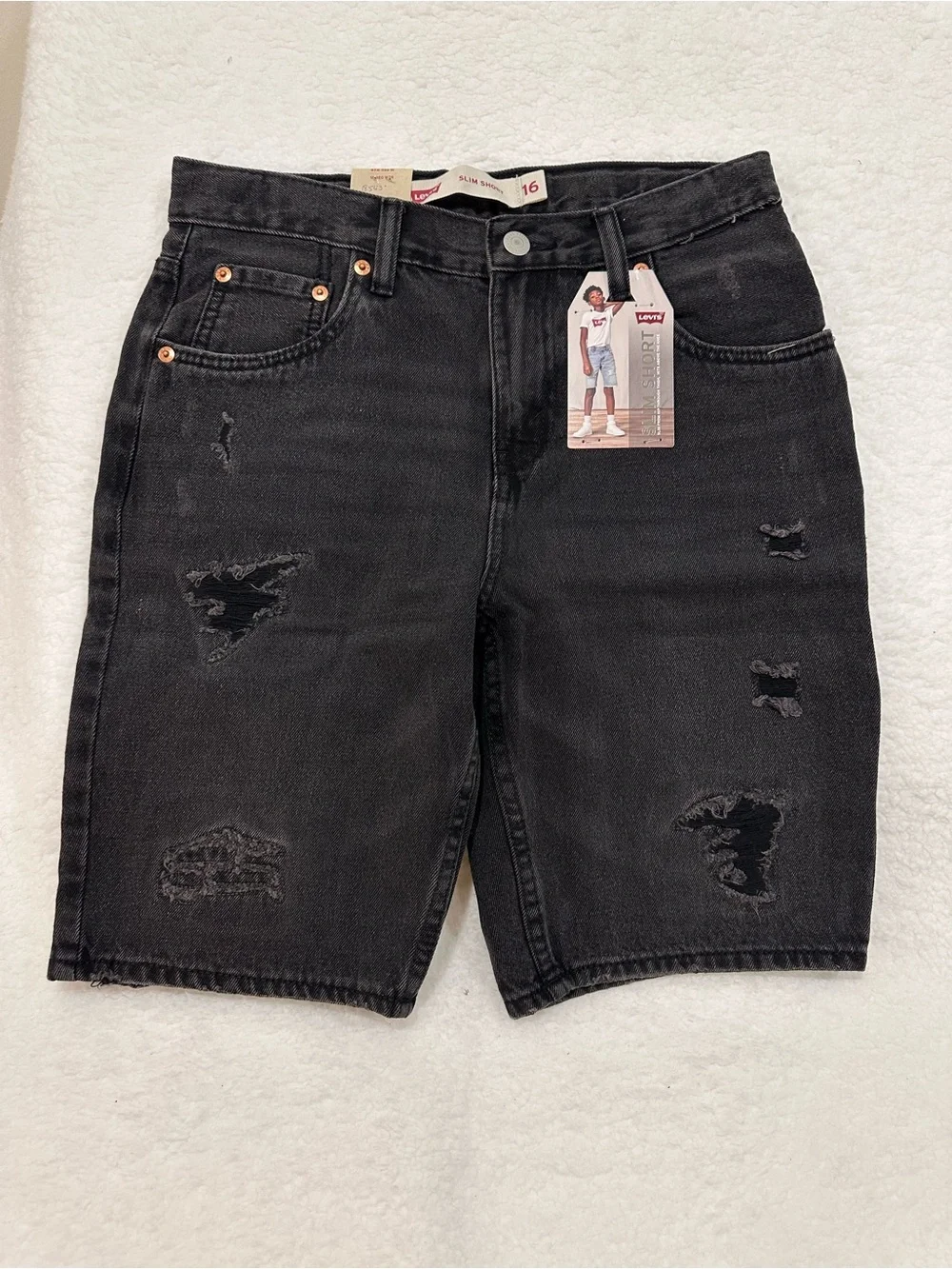 Boy’s Levi's Black Jean Shorts
